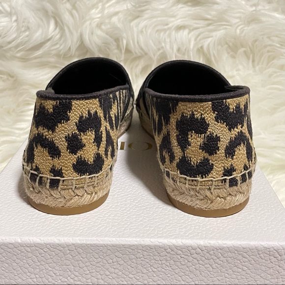 CHRISTIAN DIOR LOGO EMBROIDERED LEOPARD PRINT GRANVILLE ESPADRILLE 38 - Picture 9 of 10